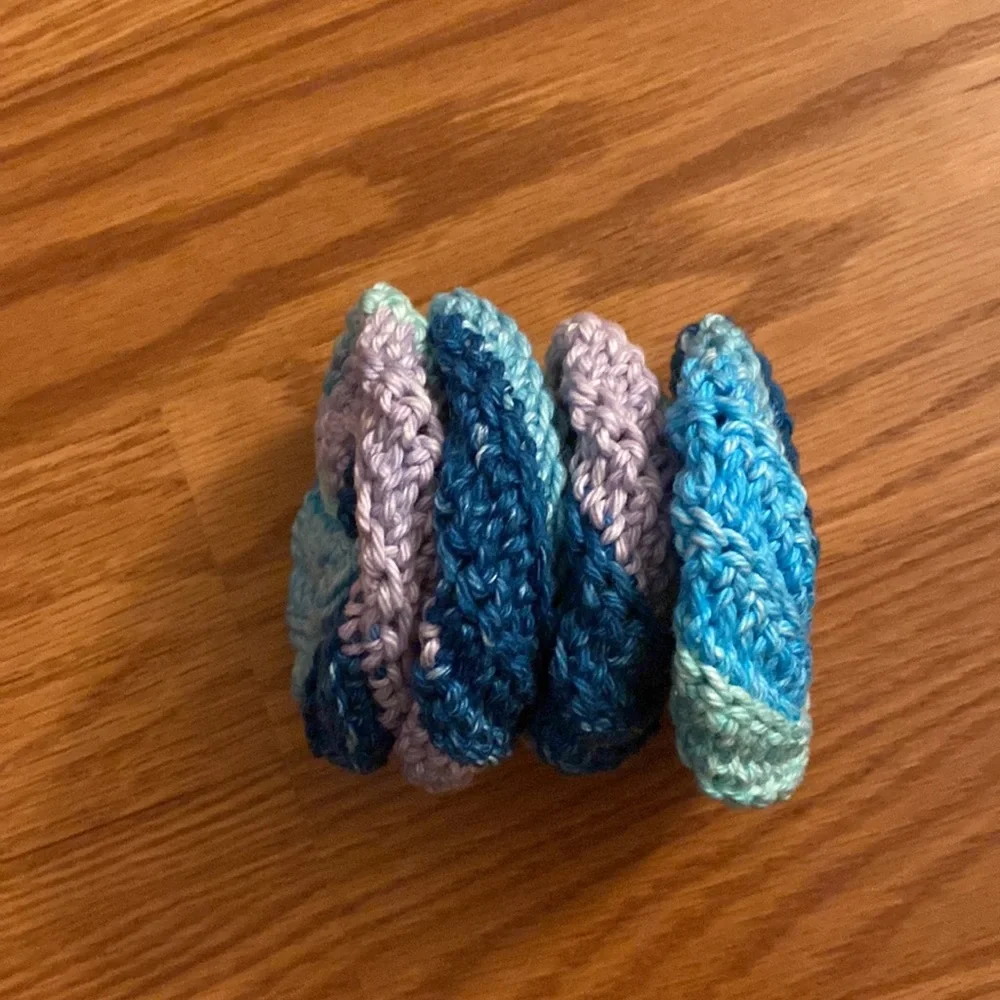 4 pack of crochet scrubbies